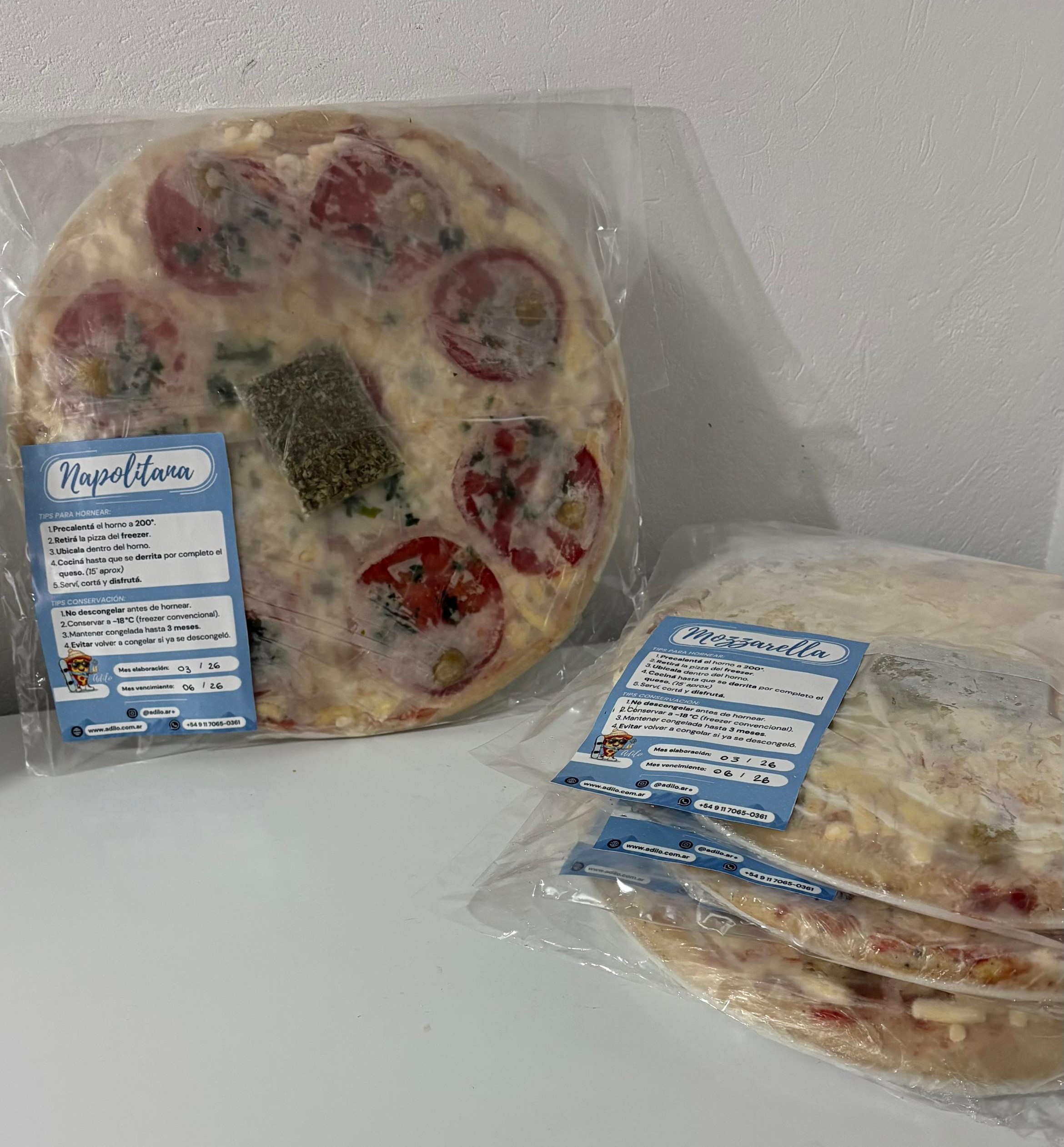 Pizzas listas para servir